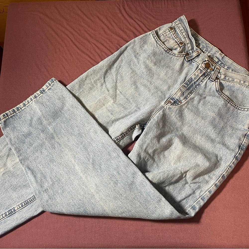 L.L. Bean Double L Light Wash Straight/Tapered Jeans - Size 8 Reg. Denim